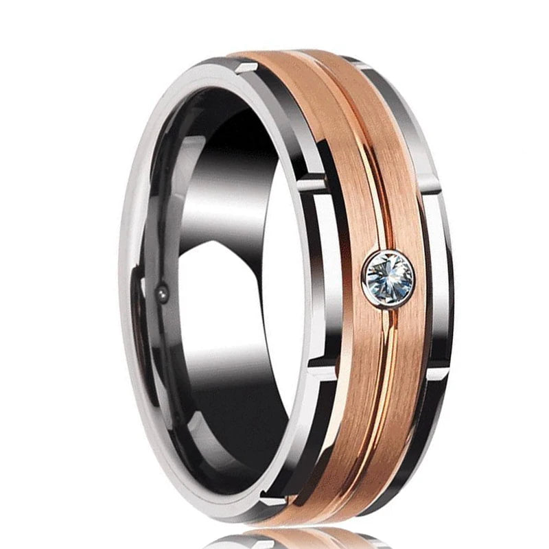 Fashion Men's Carbon Fiber Ring