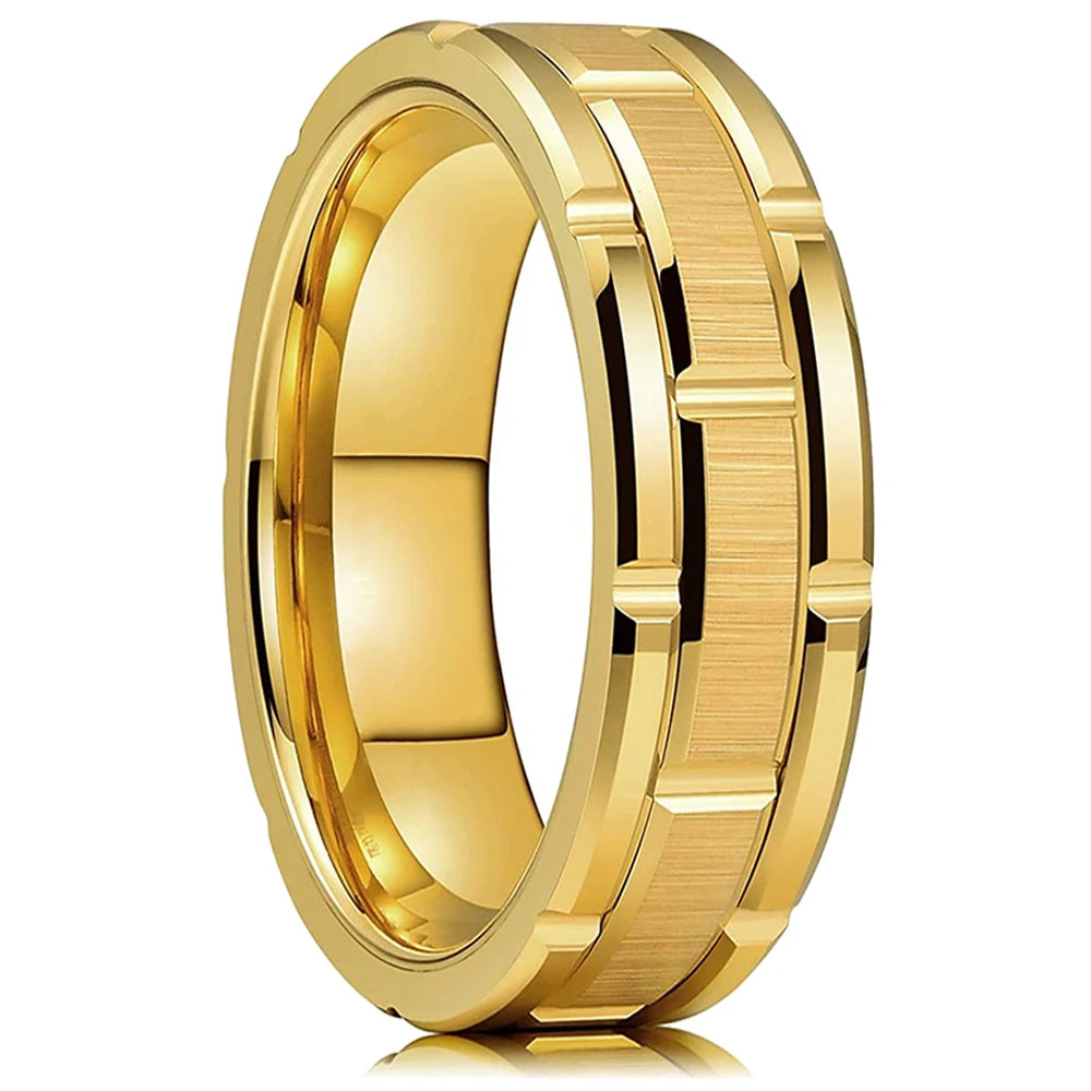 Fashion Men's Carbon Fiber Ring