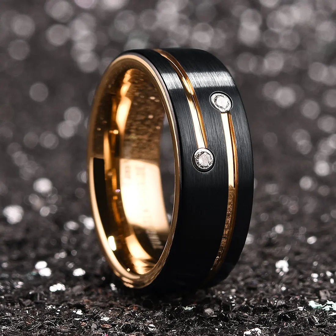 Fashion Men's Carbon Fiber Ring