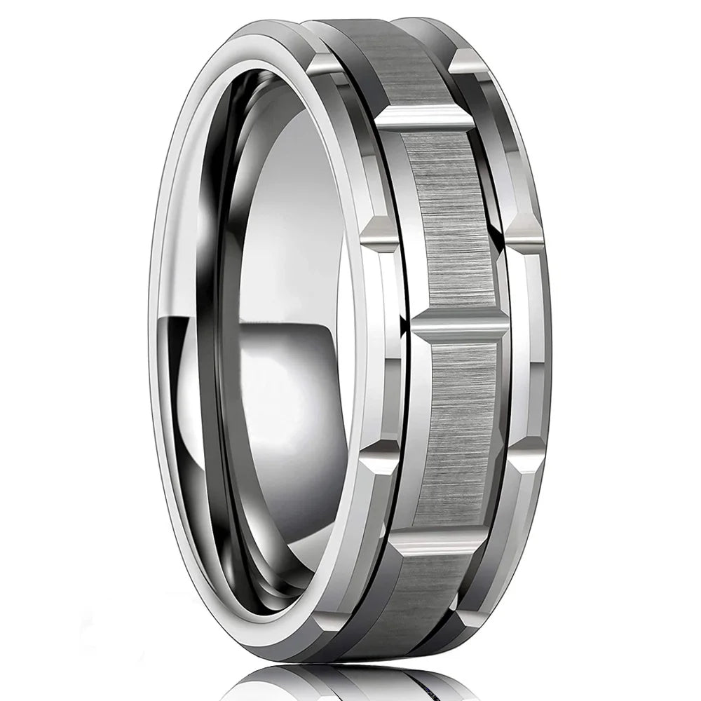 Fashion Men's Carbon Fiber Ring
