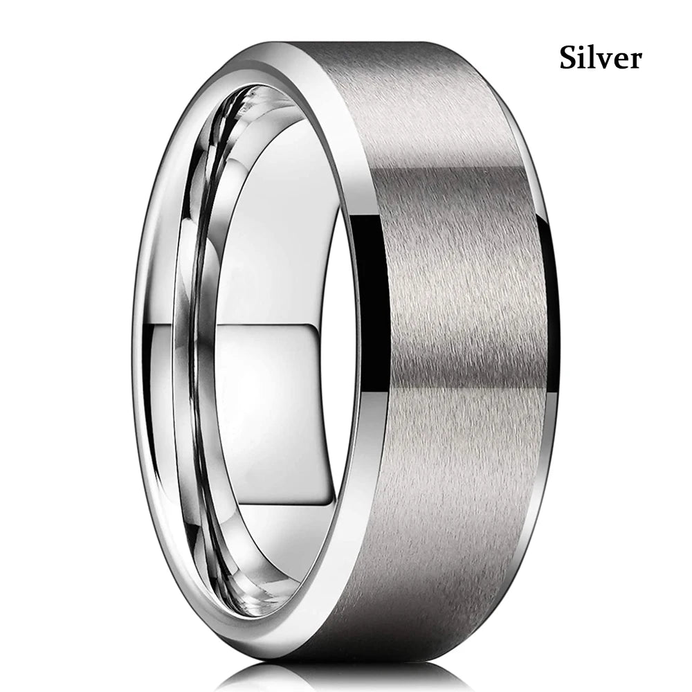 Fashion Men's Carbon Fiber Ring