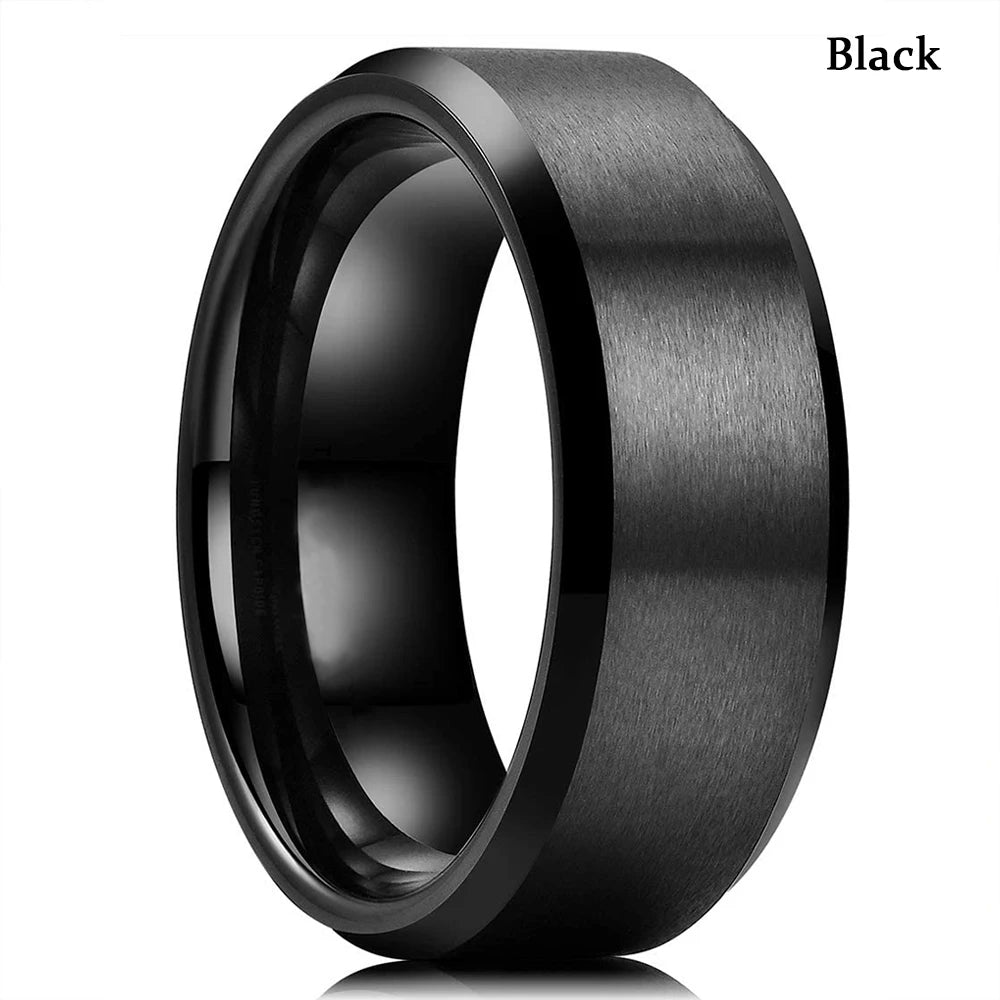 Fashion Men's Carbon Fiber Ring