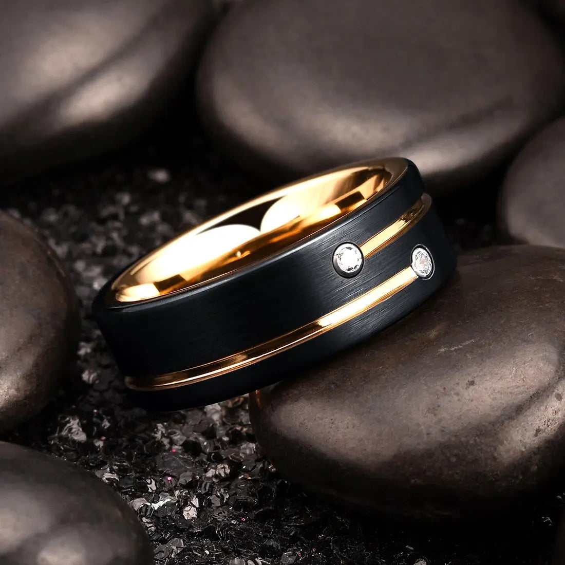Fashion Men's Carbon Fiber Ring