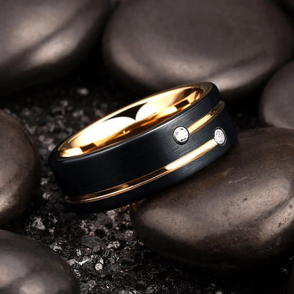 Fashion Men's Carbon Fiber Ring