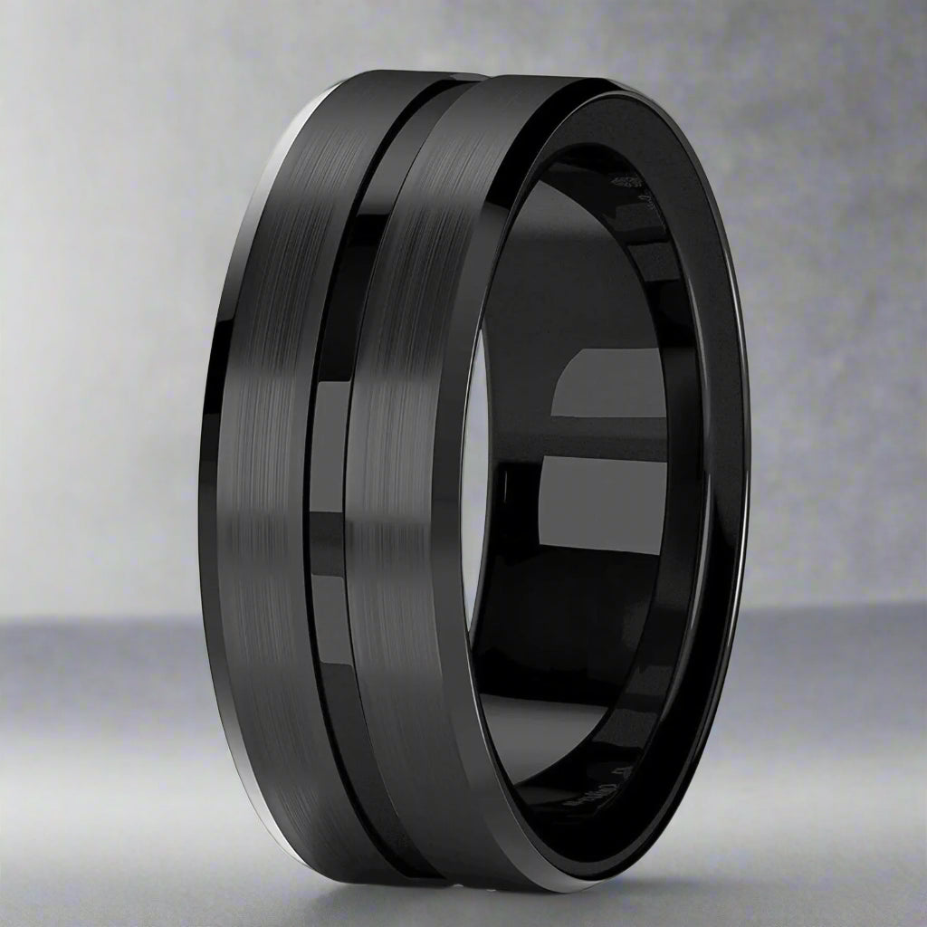 Fashion Men's Carbon Fiber Ring