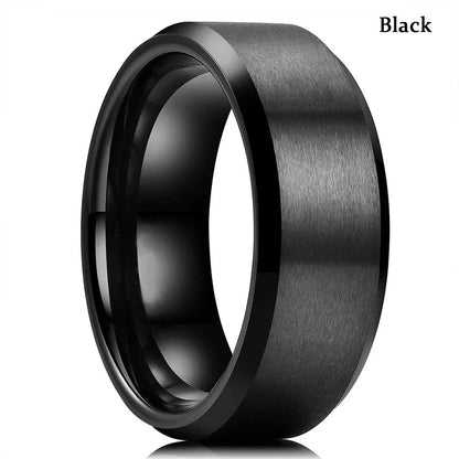 Fashion Men's Carbon Fiber Ring